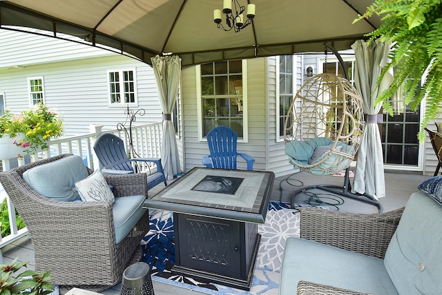 55 Hydrangea Ln, Suffield, CT 06078 - view of patio with a gazebo