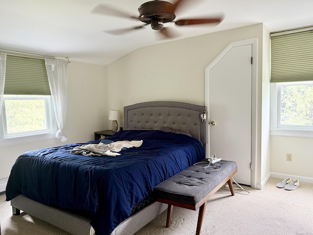 271 Jeniford Rd, Fairfield, CT 06824 - bedroom featuring carpet, multiple windows, and a ceiling fan