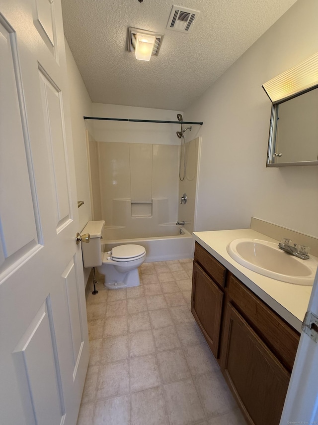 449 Judd Sq Unit 449, Wallingford, CT 06492 - bathroom featuring vanity, a textured ceiling, and shower / tub combination