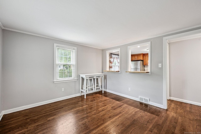 17 Burke Rd, Vernon, CT 06066 - unfurnished room with wood finished floors and ornamental molding