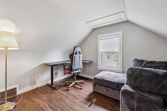 17 Burke Rd, Vernon, CT 06066 - home office with wood finished floors and vaulted ceiling