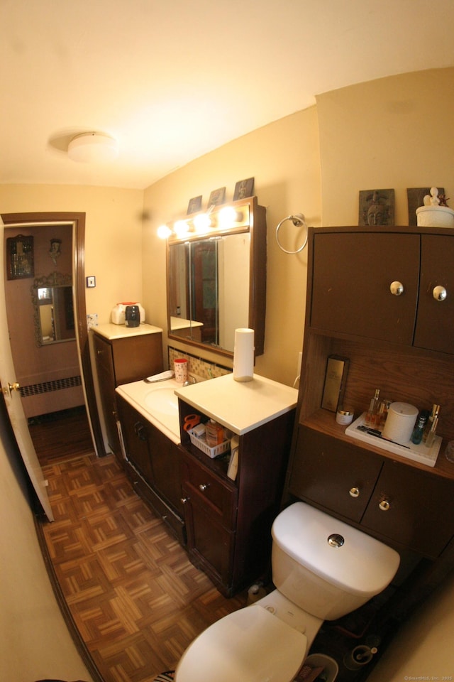 375 Baldwin St, Waterbury, CT 06706 - bathroom with vanity and radiator heating unit