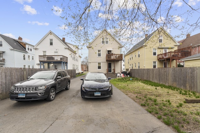 78 Church St, Hamden, CT 06514 - back of house featuring a residential view and a balcony
