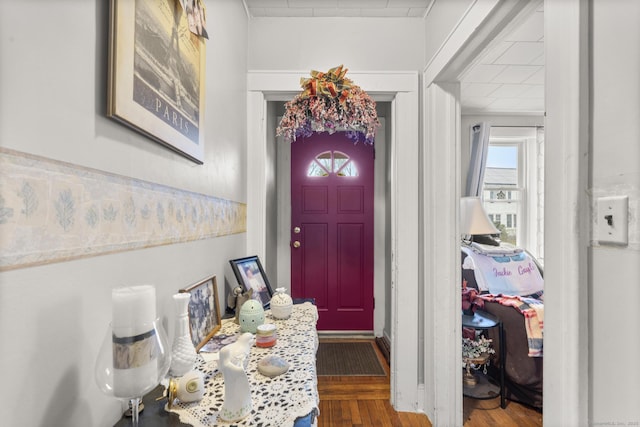 78 Church St, Hamden, CT 06514 - entrance foyer with wood finished floors