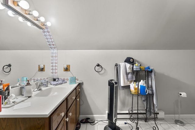 78 Church St, Hamden, CT 06514 - bathroom featuring vanity and tile patterned floors