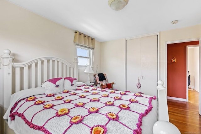 90 Strawberry Hill Ave Unit 3, Stamford, CT 06902 - bedroom with wood finished floors and a closet