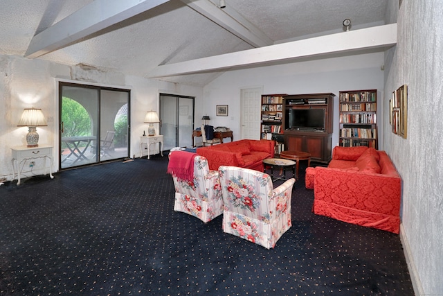 3853 Congress St, Fairfield, CT 06824 - living room with a textured ceiling and carpet floors