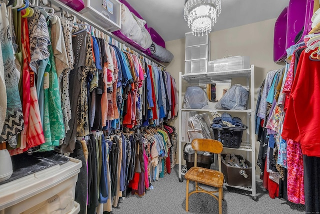 41 Fog Plain Rd, Waterford, CT 06385 - spacious closet featuring carpet flooring and a chandelier