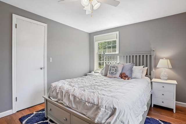76 Valley View Rd, Norwalk, CT 06851 - bedroom with wood finished floors and a ceiling fan