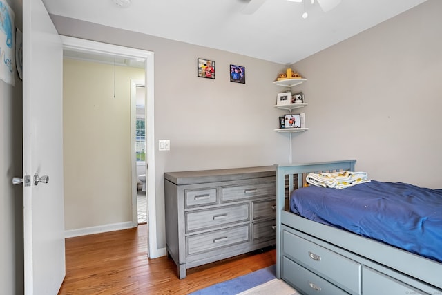 76 Valley View Rd, Norwalk, CT 06851 - bedroom with light wood-style flooring and ceiling fan