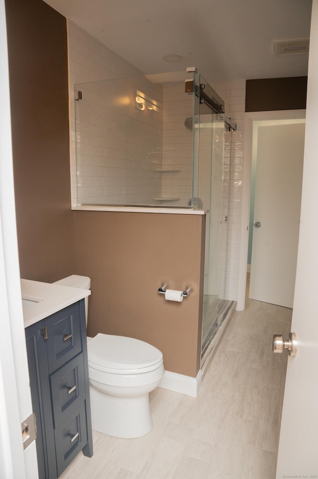 234 Greens Farm Rd Unit 234, Branford, CT 06405 - bathroom featuring a stall shower and vanity