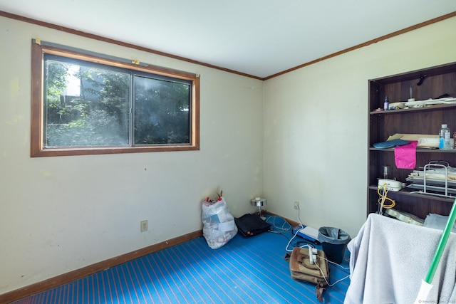 370 Waterville St, Waterbury, CT 06710 - unfurnished bedroom with carpet flooring and ornamental molding