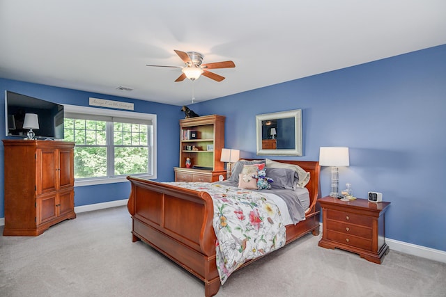 10 Harmony Trl Unit 10, New Milford, CT 06776 - bedroom with light colored carpet and a ceiling fan