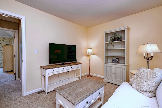 11 Parlor Rock Rd, Trumbull, CT 06611 - living room featuring light carpet and baseboards