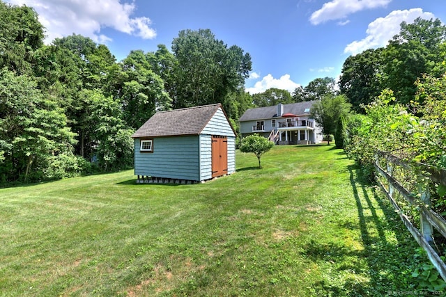 11 Parlor Rock Rd, Trumbull, CT 06611 - view of yard featuring a storage shed