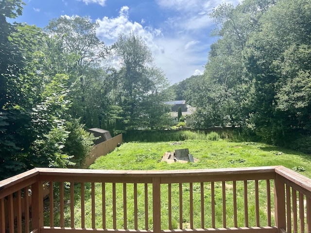67 Harold Rd, Farmington, CT 06032 - deck featuring a yard