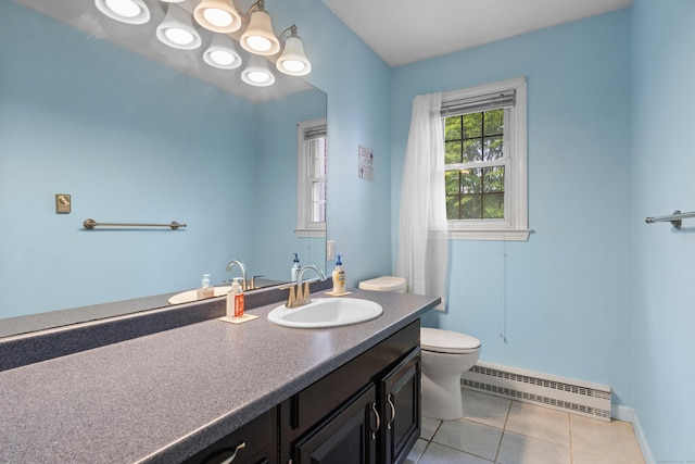 2 Judith Dr, Danbury, CT 06811 - bathroom featuring a baseboard radiator, vanity, and tile patterned floors