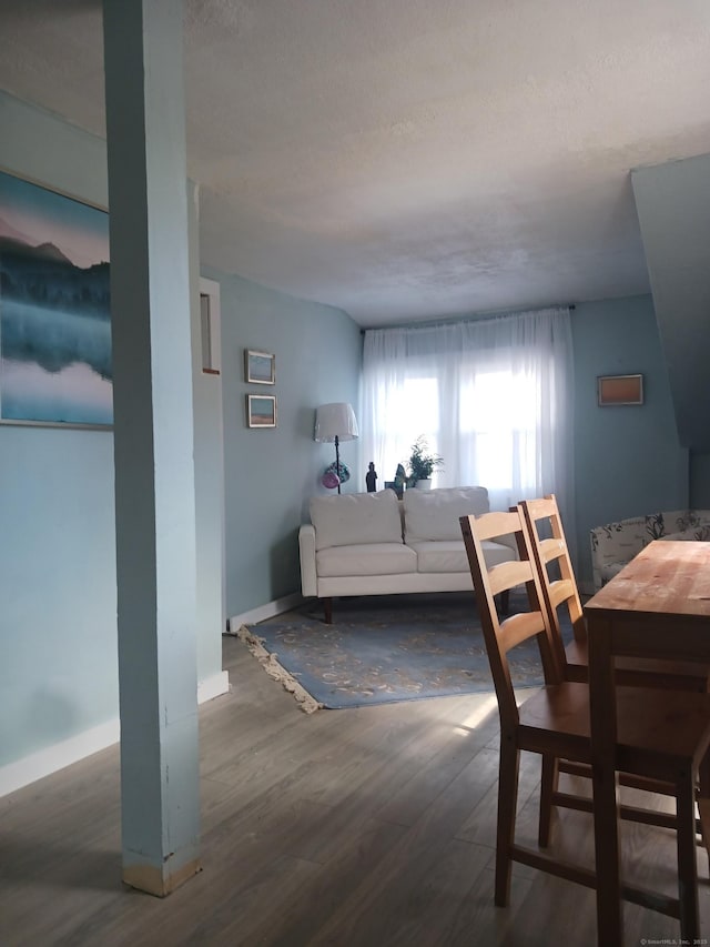 34 Arlington St, West Haven, CT 06516 - dining space featuring wood finished floors and a textured ceiling