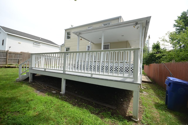 51 Grandview Ave, Norwalk, CT 06850 - back of house featuring a wooden deck
