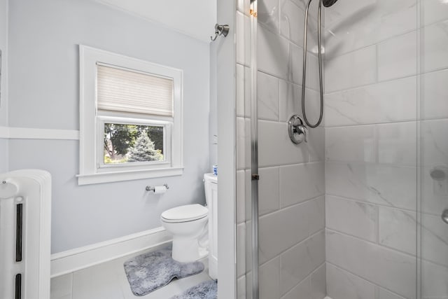 33 Hugh St, West Hartford, CT 06119 - bathroom with a stall shower and radiator heating unit