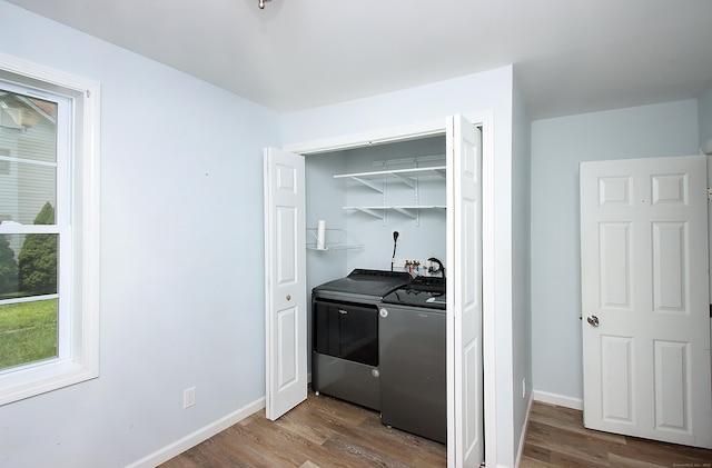 5 Golden Hill Ave, Danbury, CT 06811 - washroom featuring washing machine and dryer and wood finished floors
