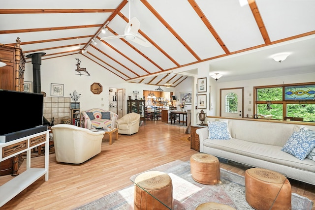 29 Carol St, Danbury, CT 06810 - living room with vaulted ceiling and wood finished floors