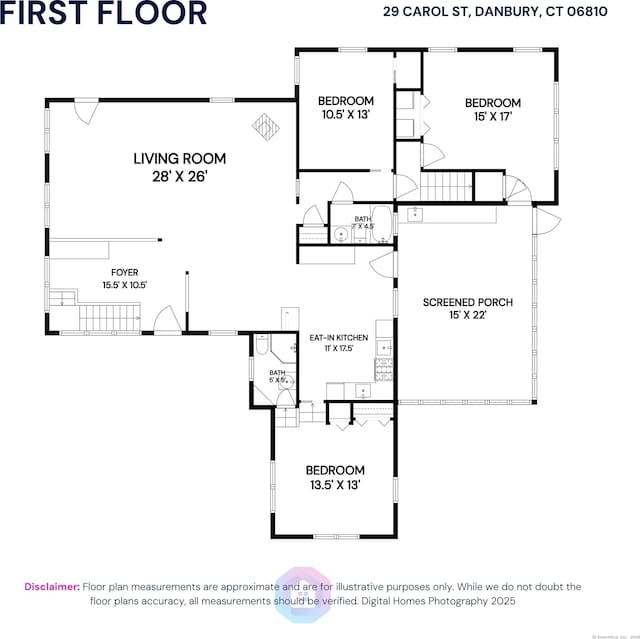 29 Carol St, Danbury, CT 06810 - view of property floor plan