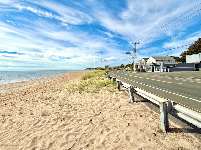 12 Arlington St, West Haven, CT 06516 - view of asphalt road featuring view of water and beach