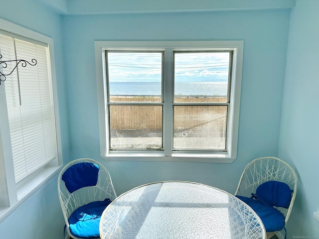 12 Arlington St, West Haven, CT 06516 - living area featuring healthy amount of natural light and a water view