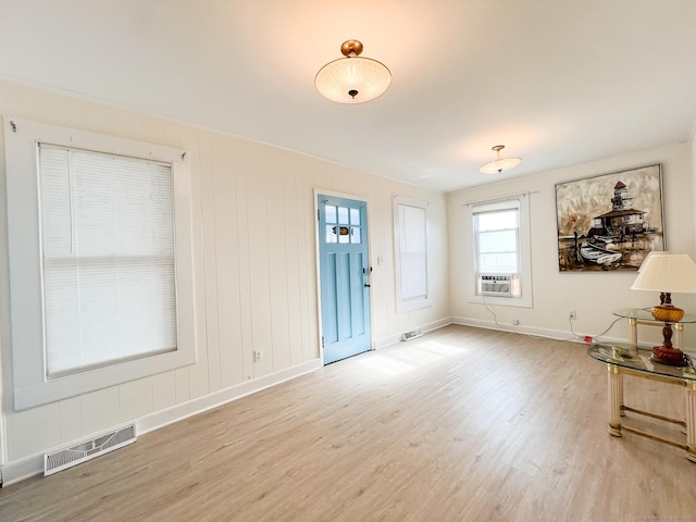12 Arlington St, West Haven, CT 06516 - foyer featuring light wood-type flooring and cooling unit