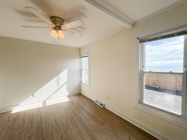 12 Arlington St, West Haven, CT 06516 - empty room featuring dark wood-type flooring and a ceiling fan
