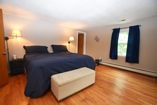 130 Olde Stage Rd, Glastonbury, CT 06033 - bedroom featuring baseboard heating and wood finished floors