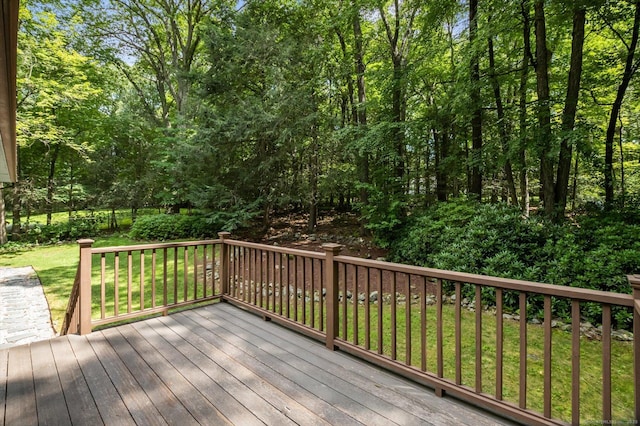 128 Carriage Dr, Avon, CT 06001 - wooden terrace featuring a lawn