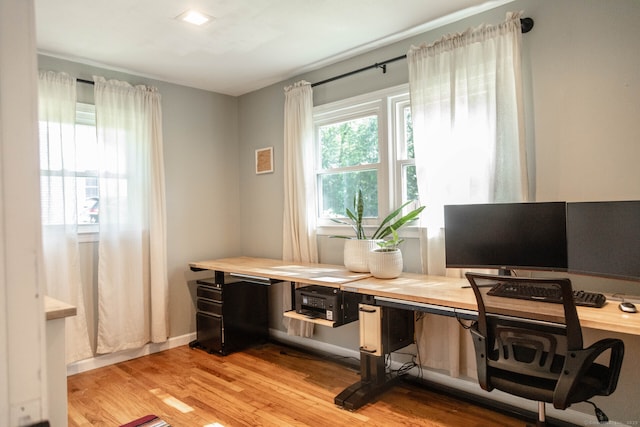 47 Chestnut Hill Rd, East Hampton, CT 06424 - home office with light wood-type flooring