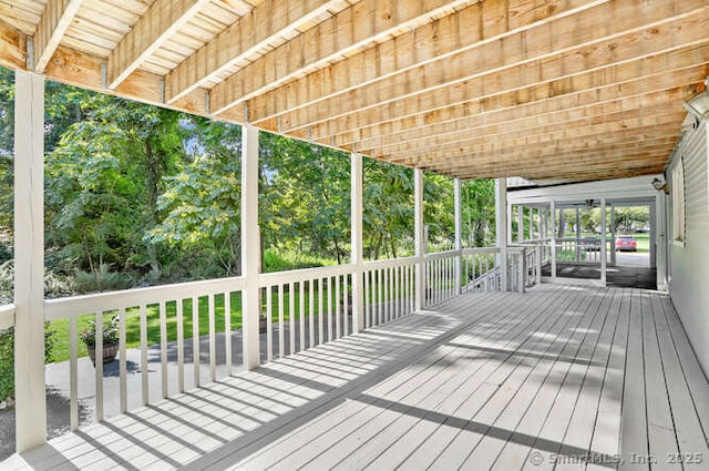 465 Edward St, Fairfield, CT 06824 - view of wooden terrace