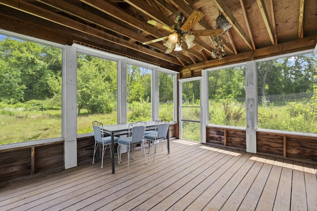 905 Meriden Ave, Southington, CT 06489 - sunroom with a ceiling fan, outdoor dining space, and healthy amount of natural light