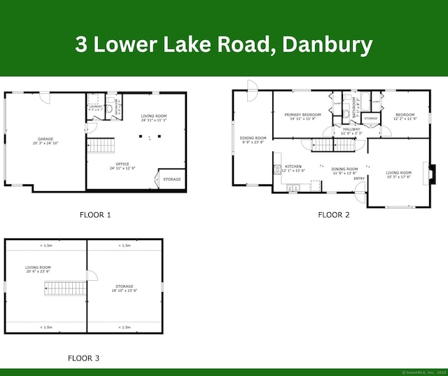 3 Lower Lake Rd, Danbury, CT 06811 - view of property floor plan