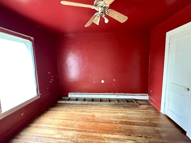 155 Waverly Rd, Shelton, CT 06484 - spare room with a ceiling fan and wood finished floors