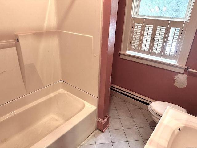155 Waverly Rd, Shelton, CT 06484 - bathroom featuring a baseboard radiator and tile patterned floors