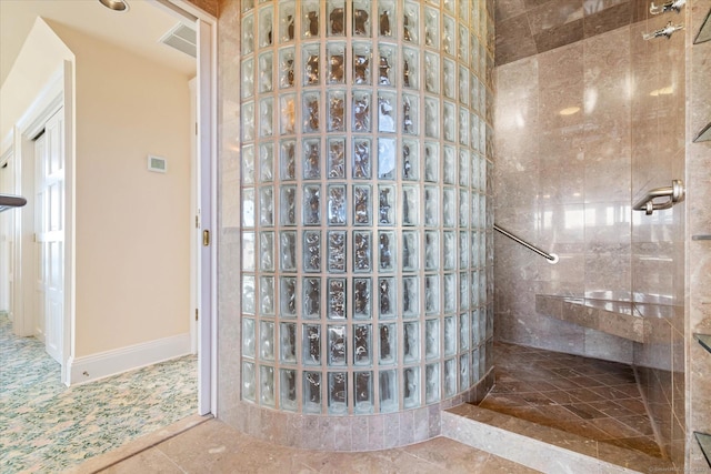 33 Palmer Rd, Waterford, CT 06385 - bathroom with a walk in shower and baseboards