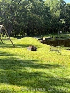 1 Brookfield Rd, Harwinton, CT 06791 - view of property's community featuring a lawn and a water view