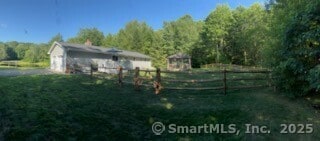 1 Brookfield Rd, Harwinton, CT 06791 - view of yard with an attached garage