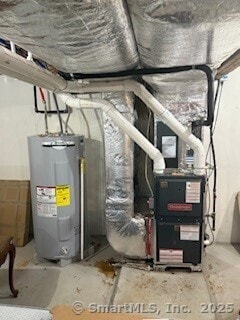 1 Brookfield Rd, Harwinton, CT 06791 - utility room featuring electric water heater