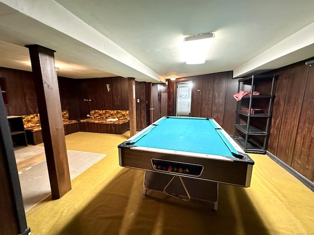 23 S Elm St, Windsor Locks, CT 06096 - rec room with billiards and wood walls