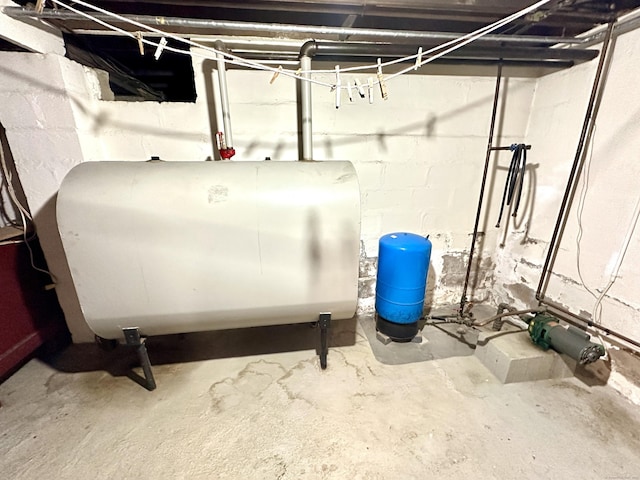 23 S Elm St, Windsor Locks, CT 06096 - utility room with oil tank
