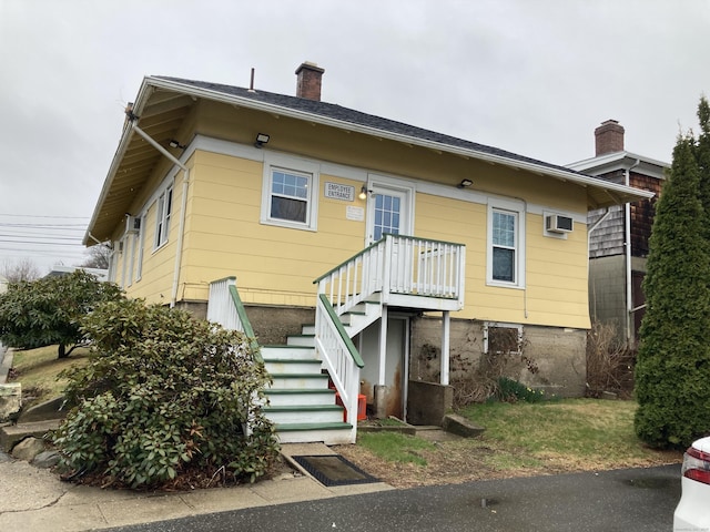 21 Chicago Ave, Groton, CT 06340 - view of front of house with a chimney and stairs