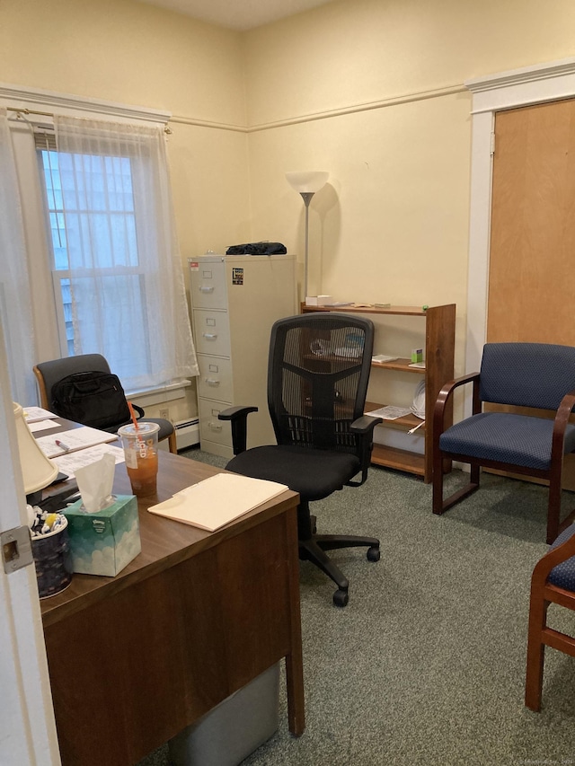 21 Chicago Ave, Groton, CT 06340 - home office with carpet floors and baseboard heating