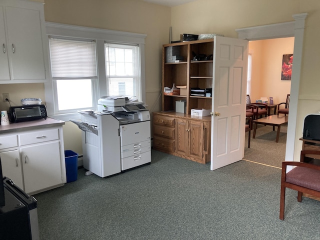 21 Chicago Ave, Groton, CT 06340 - home office featuring dark colored carpet