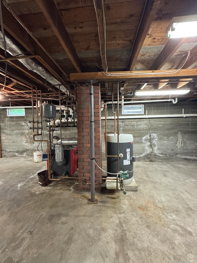 23 Mountain Rd, Mansfield, CT 06250 - below grade area with water heater
