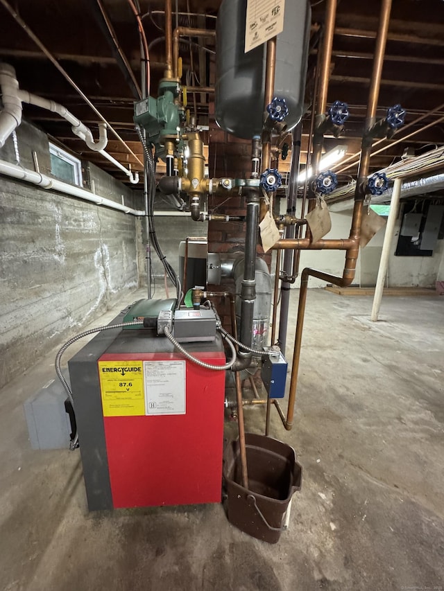 23 Mountain Rd, Mansfield, CT 06250 - utility room with a heating unit